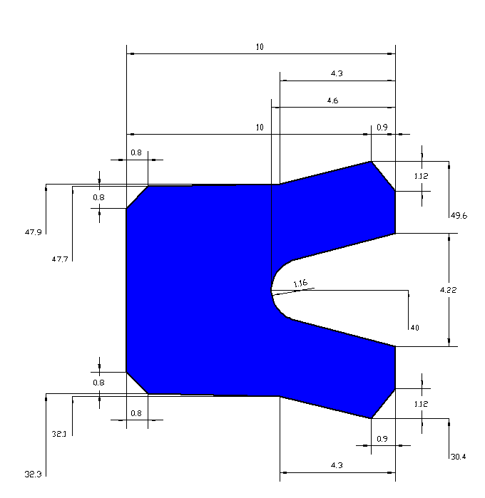 схема универсального уплотнения (манжета) UN поршня / штока гидроцилиндра - Промснаб СПб