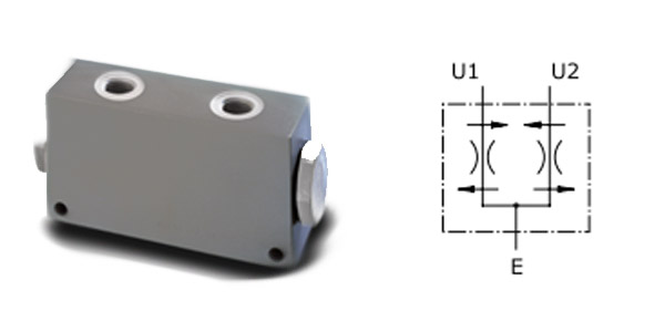 Схема дроссельного делителя потока