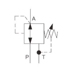 схема редукционного клапана непрямого действия SP2A-A3 - Argo-Hytos