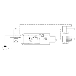 схема мультипликатора (нержавеющий усилитель) давления серии HC1W — Minibooster