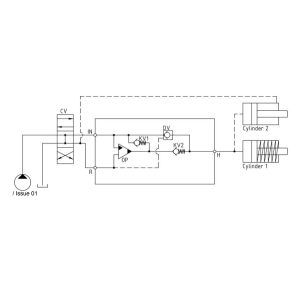 схема мультипликатора (нержавеющий усилитель) давления серии HC4W — Minibooster