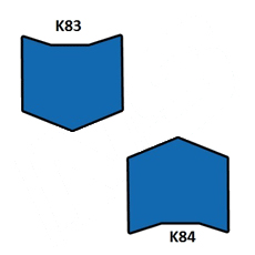 схема статического уплотнения (кольцо) K83/K84 - Netseals