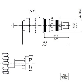 схема предохранительного клапана VMD90 — Oleoweb