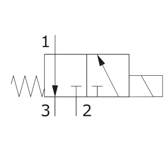 схема клапанов 3-ходовые 2-позиционные EJ8CA - Walvoil